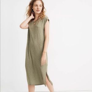 Madewell Green midi dress
